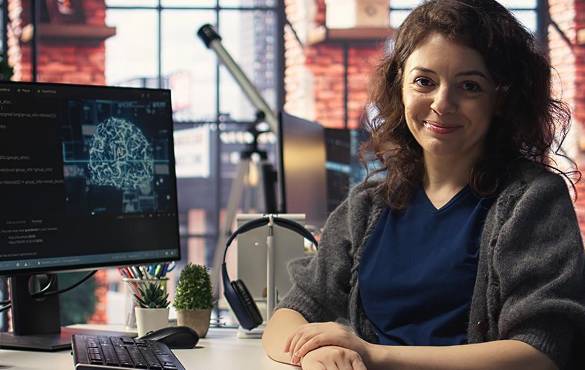 Professionals collaborating on a back-office project