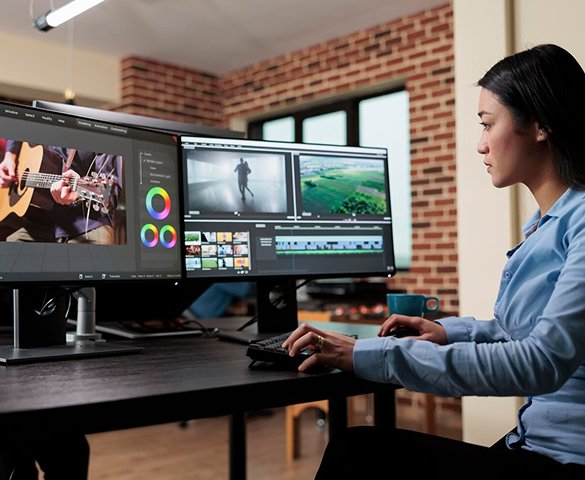 Professional video editing suite