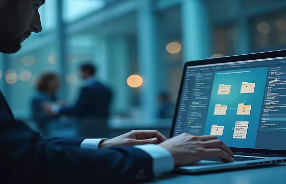 Graph showing data being cleaned and organized