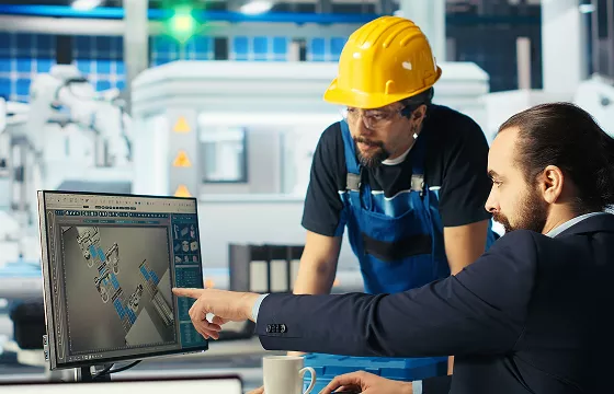 Flowchart diagram illustrating an automated business workflow